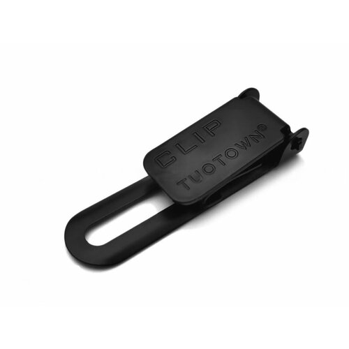 Клипса металлическая CLIP-02, TUOTOWN, сталь, черная, длина 6 см.