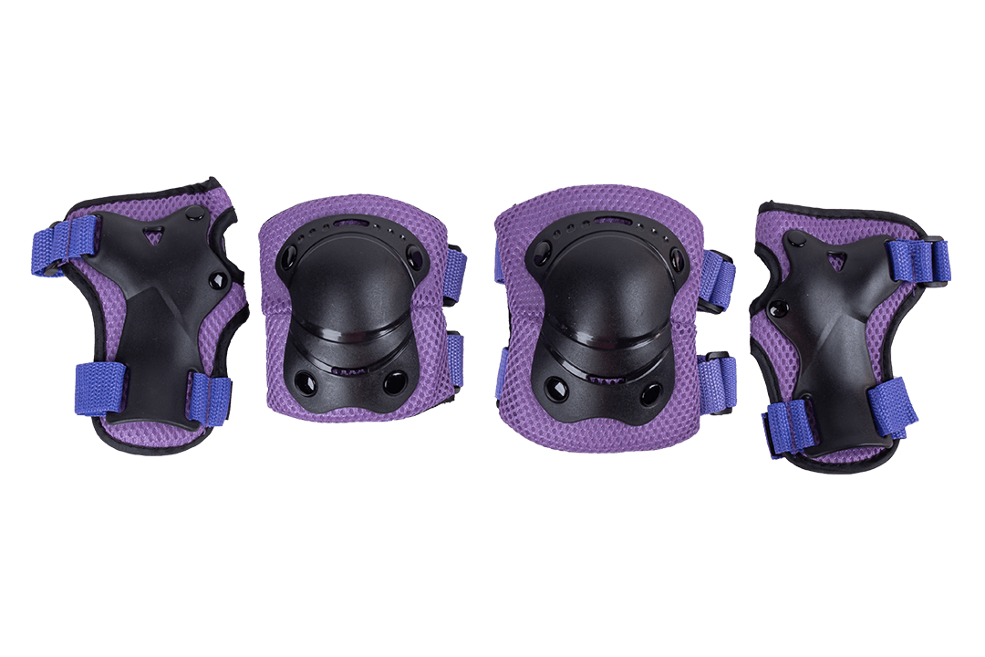 Комплект защиты Tech Team Safety Line 200 Protection, размер S, фиолетовый