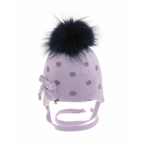 фото Шапка mialt, размер 48, фиолетовый