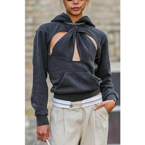 фото Худи iwant, размер xs-s, серый