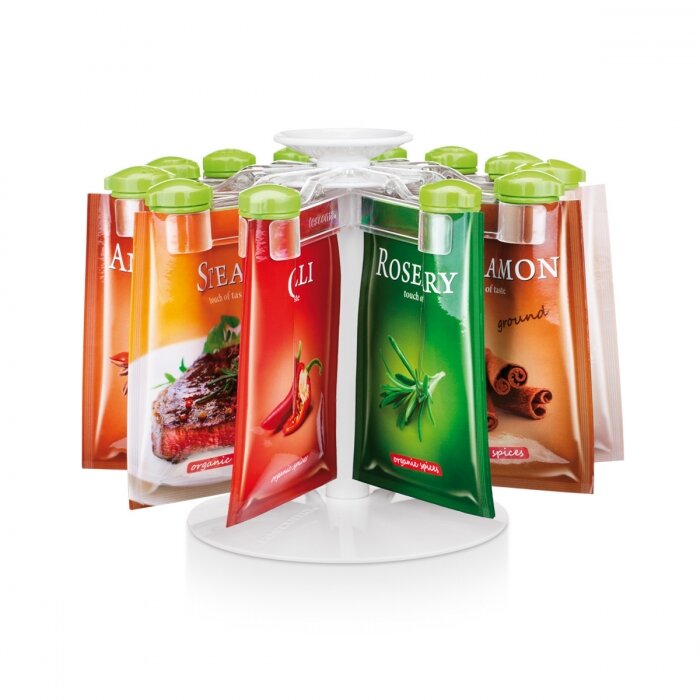 фото Крышки-дозаторы для специй Tescoma Season с вращающейся подставкой, 12шт 657158.00