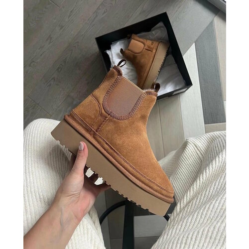 фото Унты угги, размер 36, коричневый без бренда