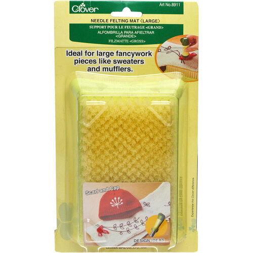 Щетка для валяния шерсти большая 16х11 см Clover 8911 2611₽