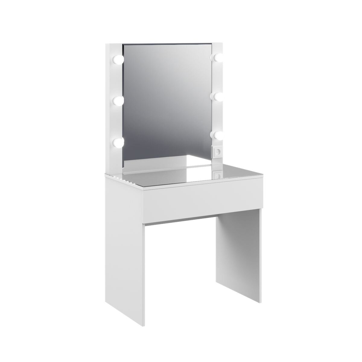 фото Косметический стол Мадера трюмо с подсветкой ЛДСП Графит новый