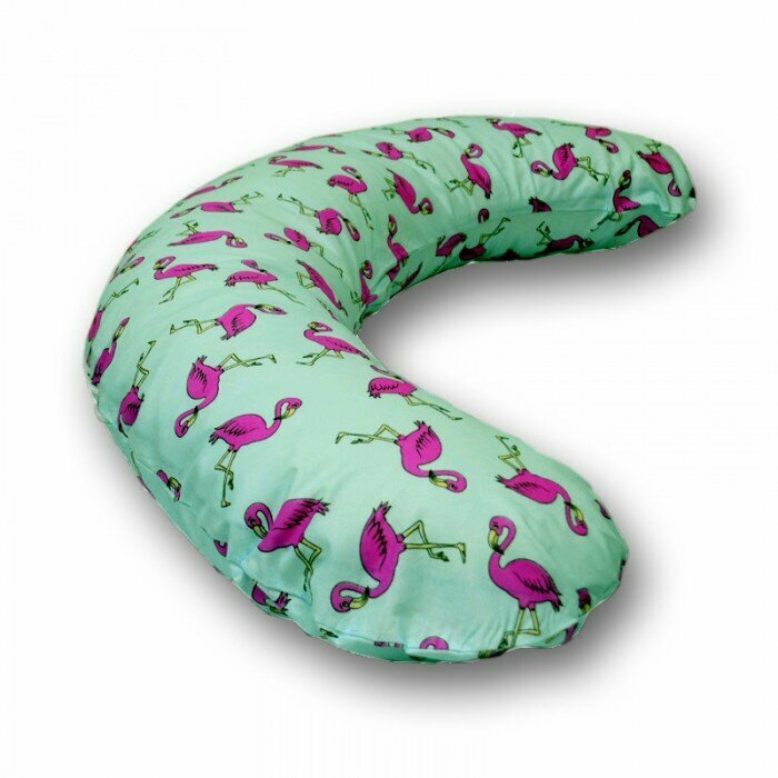 Подушка для беременных Поплин 170х30 см Фламинго
