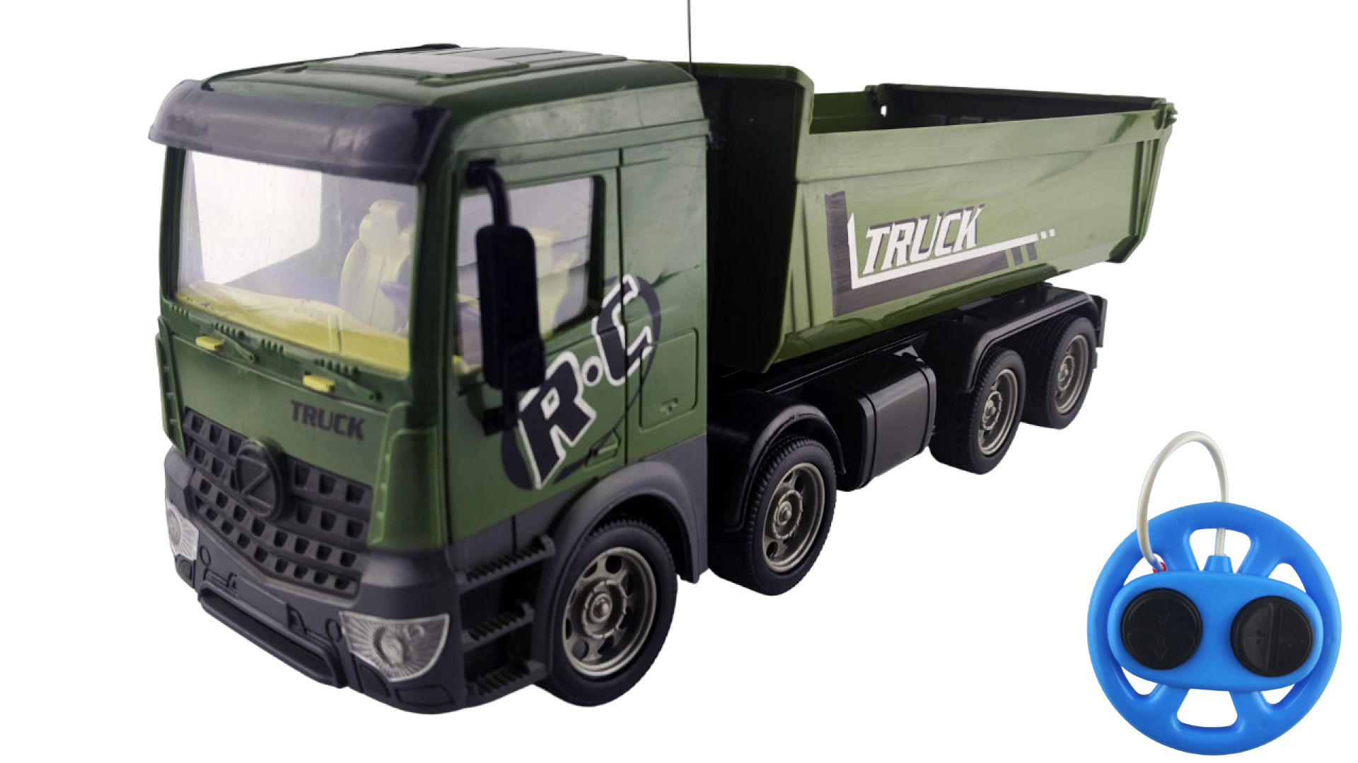 Радиоуправляемый грузовик-трейлер + джип