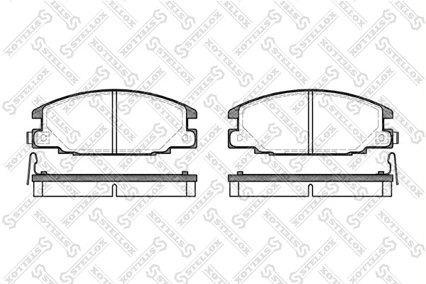 Колодки диск. п. с антискр. пл. Opel перед Stellox 249 004B-SX