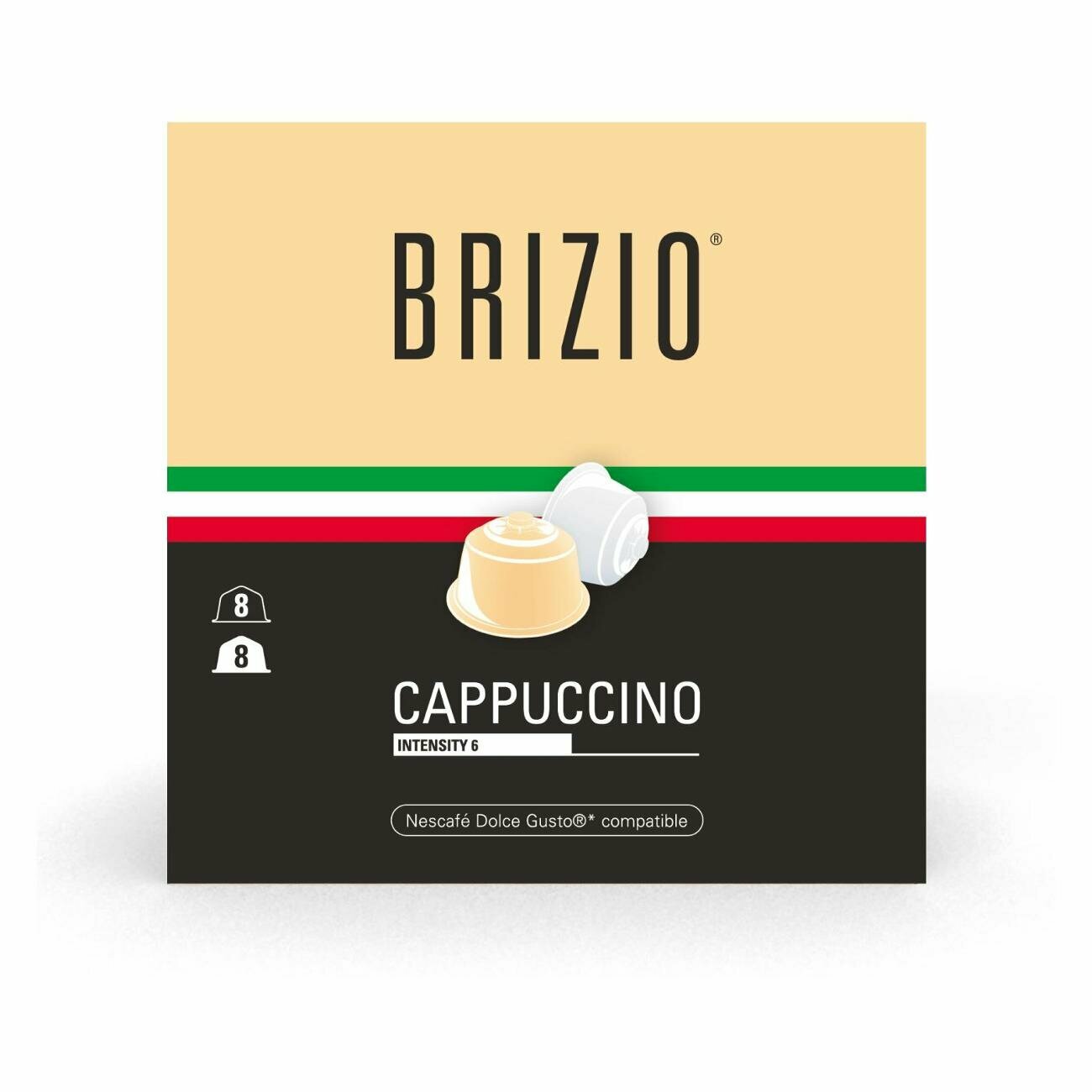 Кофе в капсулах Brizio Cappuccino Dolce Gusto 16 капсул