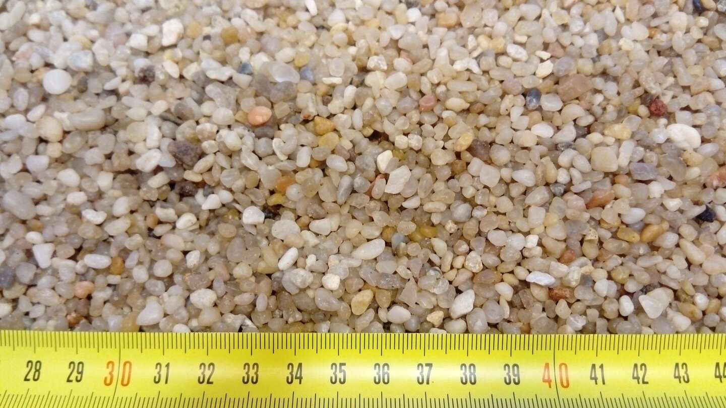 Песок кварцевый (Гравий отмытый) 2-5мм 3кг