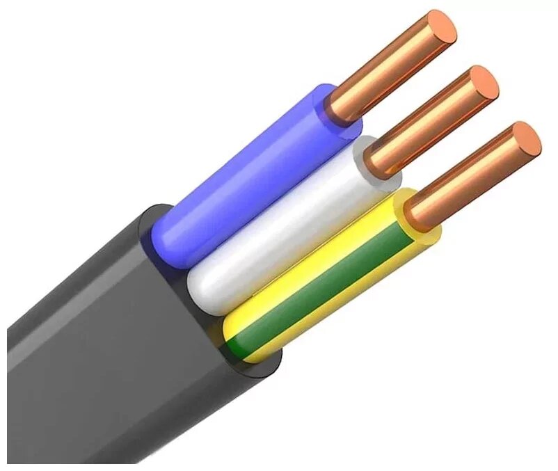 Кабель Севкабель ВВГпнг(А)-LS 3x2.5 5 м