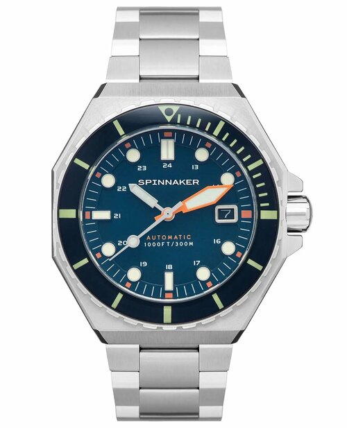 Наручные часы SPINNAKER SP-5081-GG, серебряный, синий