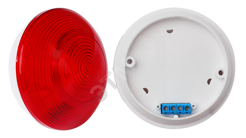 фото Сирена Марс 12-24-СП-М1 (красный цвет). Оповещатель охранно-пожарный световой SLT Марс12-24-СП-М1