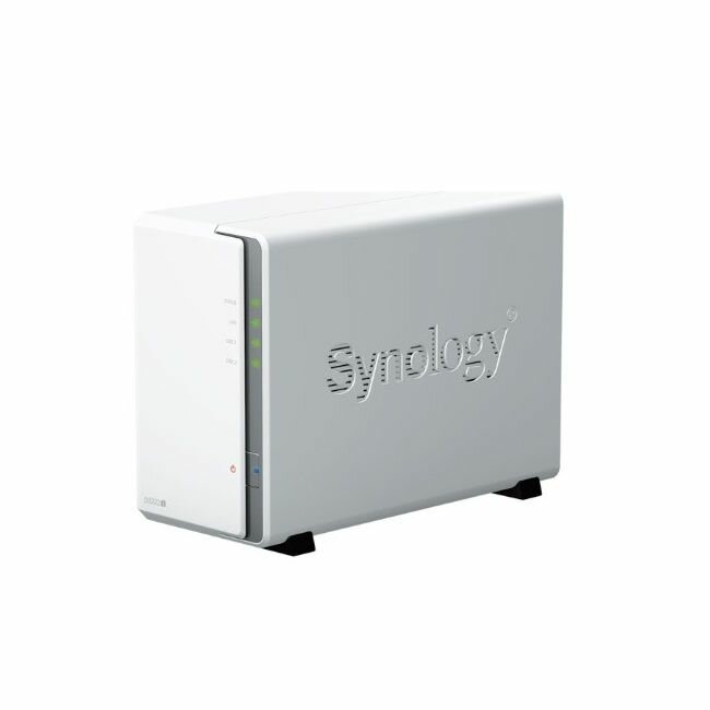 Система хранения данных Synology QC17Ghz/1Gb DDR4/RAID01 JBOD/upto 2HDDs SATA(35')/2xUSB3.2/1GigEth/iSCSI/2xIPcam(upto 12)/1xPS/1YW repl DS220j