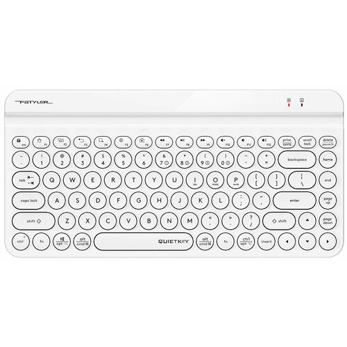Клавиатура A4Tech Fstyler FBK30 белый USB беспроводная BTRadio slim Multimedia FBK30 WHITE 220400₽