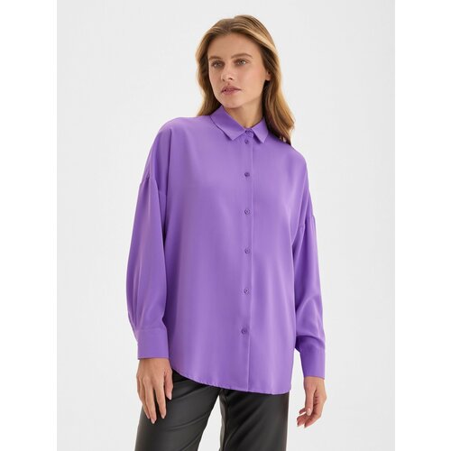 Рубашка , размер 50, фиолетовый