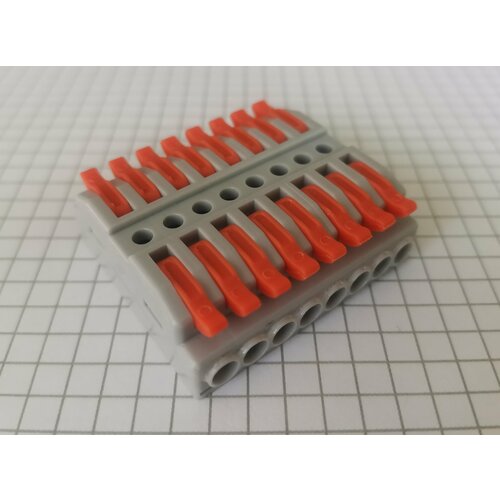 Клемма DEFA PIN-8, 600В, 32А, 0.08-4.0mm2, проходная