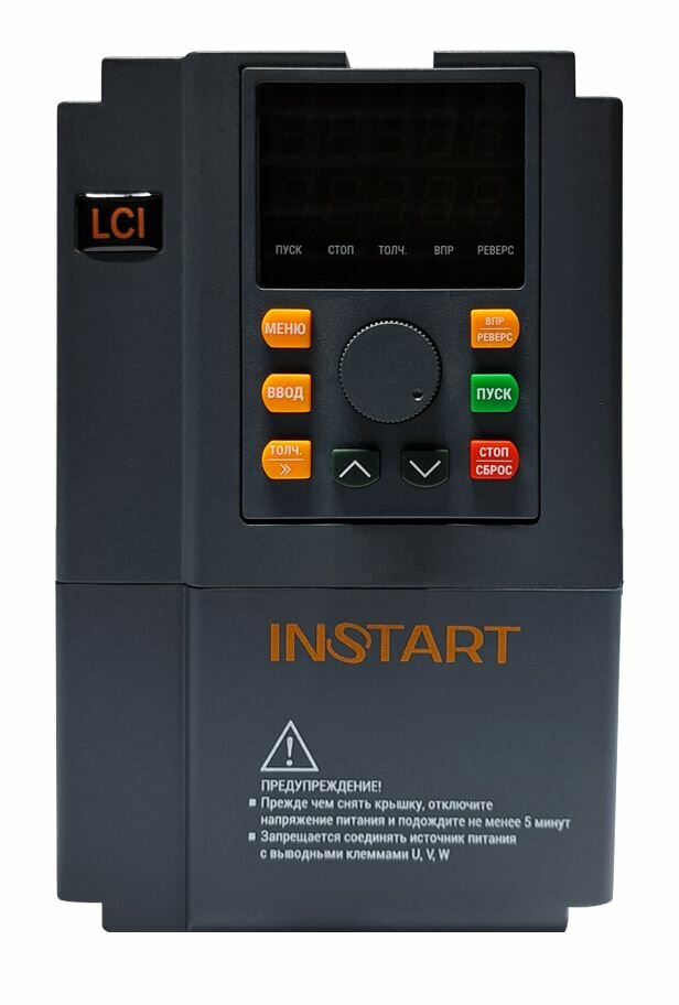 INSTART Преобразователь частоты LCI-G4.0-2B 4кВт 15А 1Ф 198-253В IP20 со съёмной панелью