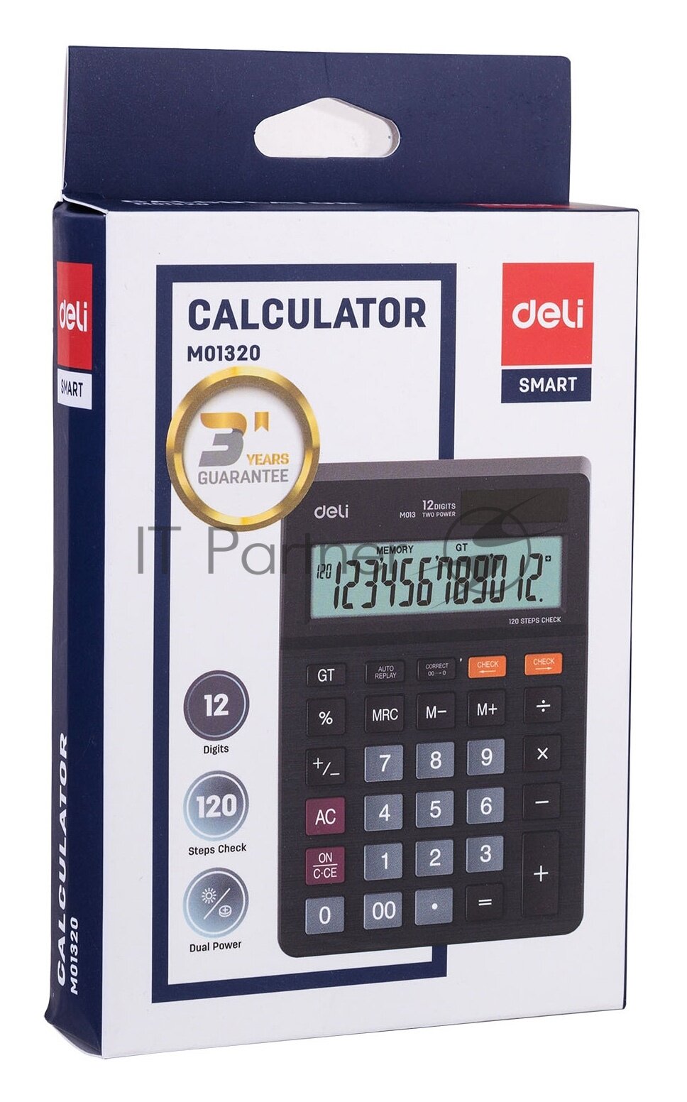 Калькулятор DELI , 12-разрядный, черный - фото №10