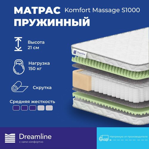Dreamline Komfort Massage S1000, 160x190 см, пружинный