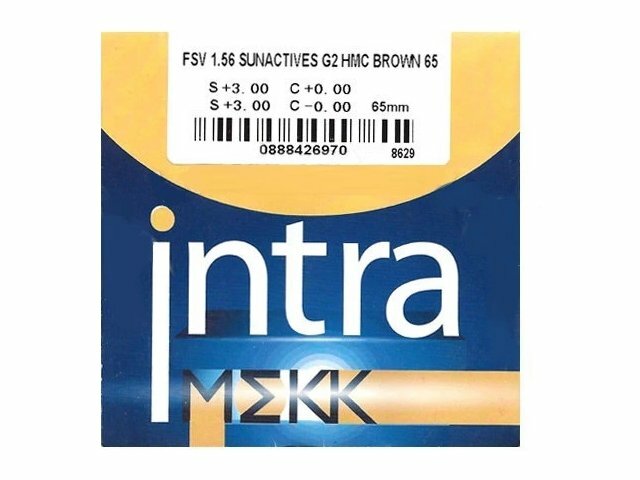 Очковая линза фотохром INTRA MEKK FSV 1.56 SUNACTIVES G2 HMC BROWN -3.50
