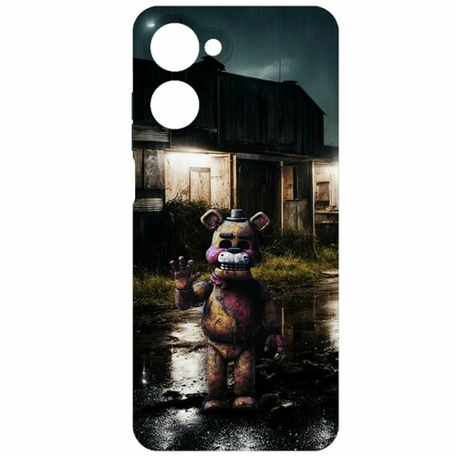 Чехол-накладка Krutoff Soft Case фнаф (FNAF) - Фредди под дождем для Realme 10 4G черный чехол накладка krutoff soft case фнаф fnaf фредди под дождем для oppo a38 4g черный