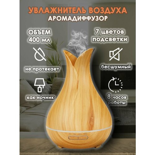 Увлажнитель воздуха для дома ночник ультразвуковой аромадиффузор 400 мл 350000₽