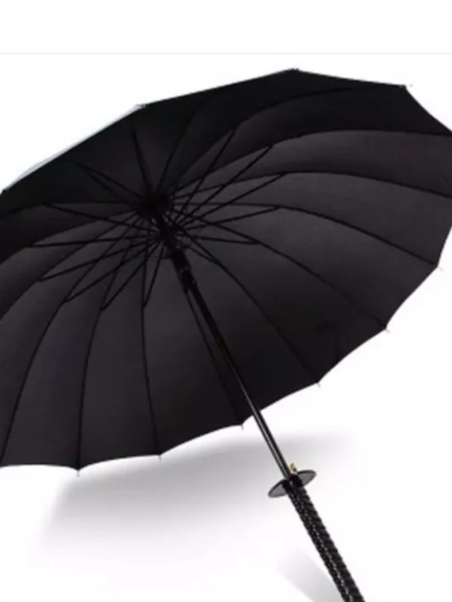 Зонт-трость , черный — фото 1