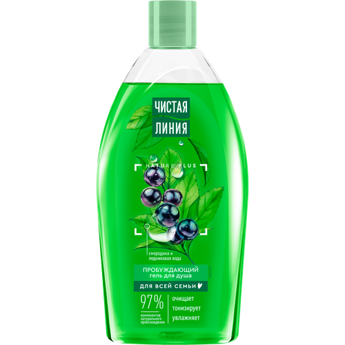 Гель для душа Чистая линия Пробуждающий Мята и сок алоэ 750мл 1199₽