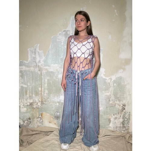 фото Топ размер s/m, лиловый дусети