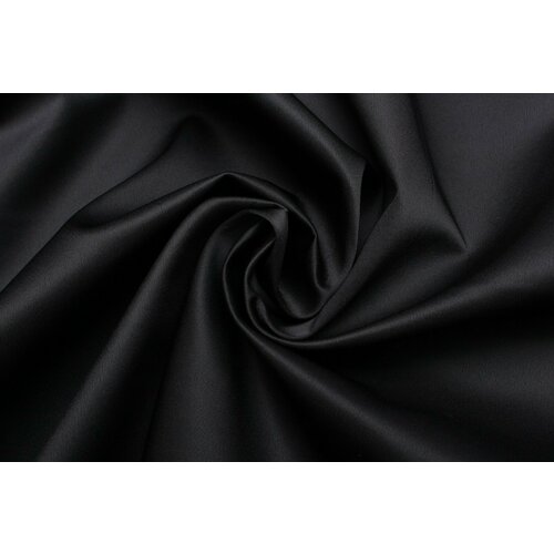 Ткань для пальто тёмно-тёмно-синяя, глянцевая сдублированная с поролоном, ш140см, 0,5 м