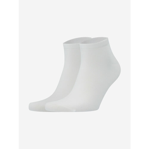 фото Носки gsd unisex low cut socks 2p, комплект, 2 пары, размер 39/42, белый