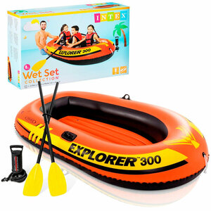 Надувная Лодка Explorer-300-Set трехместная 211*117*41см 58332