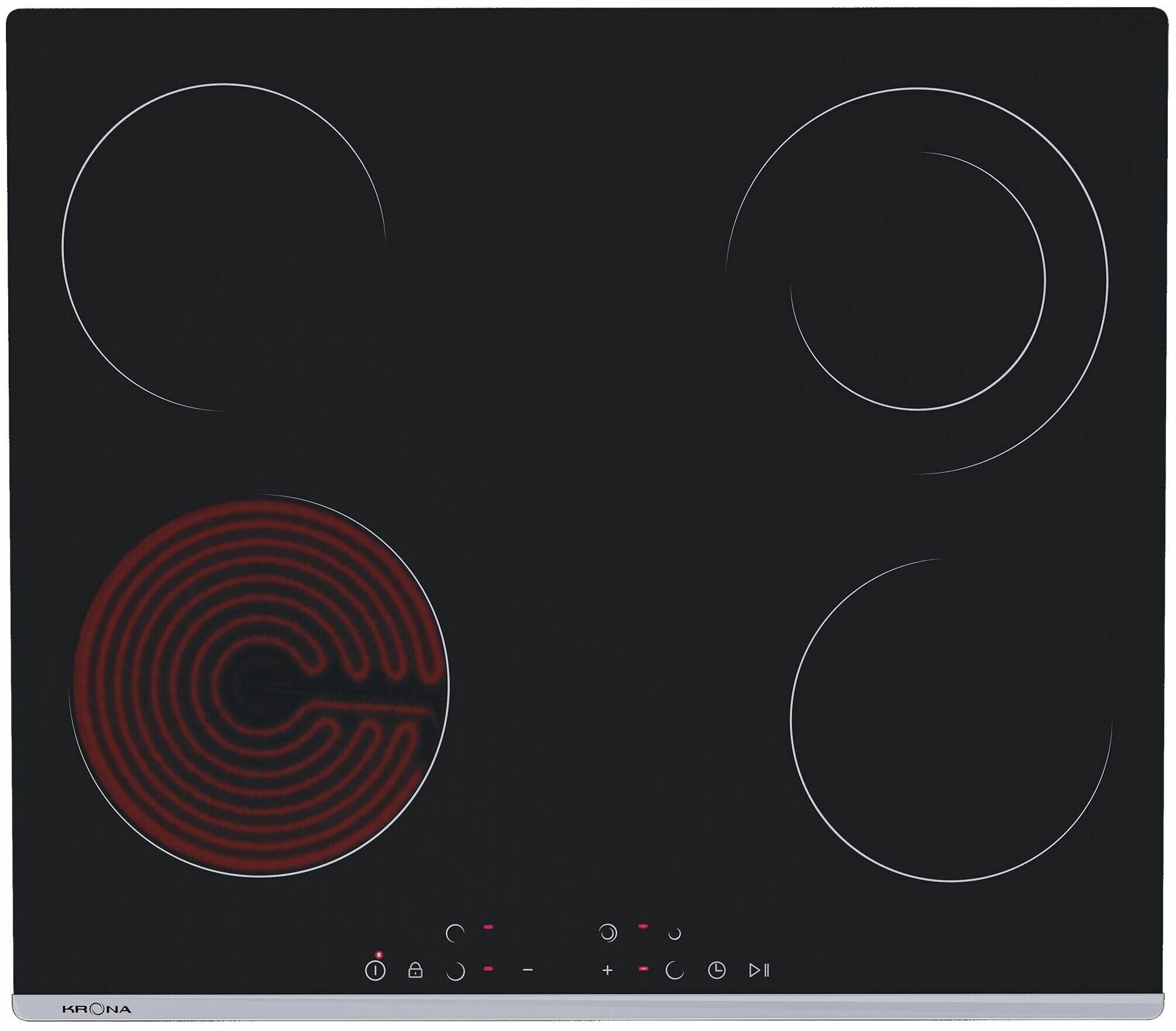 фото Электрическая варочная панель Krona LUNA 60 BL/S K