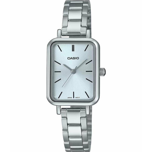 фото Наручные часы casio ltp-v009d-2e, серебряный, голубой