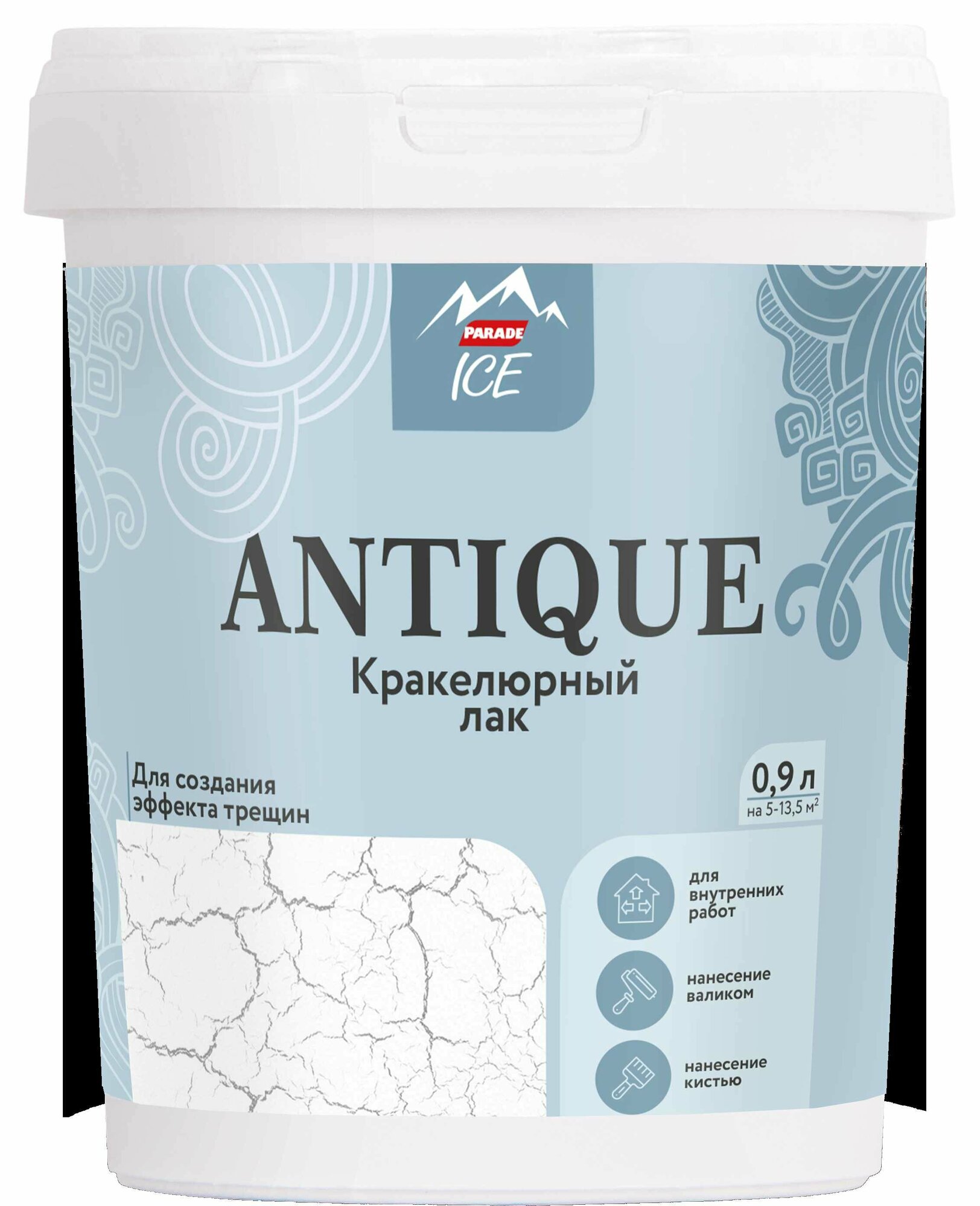 Лак кракелюровый Parade Ice «Antique» 0.9 л цвет прозрачный