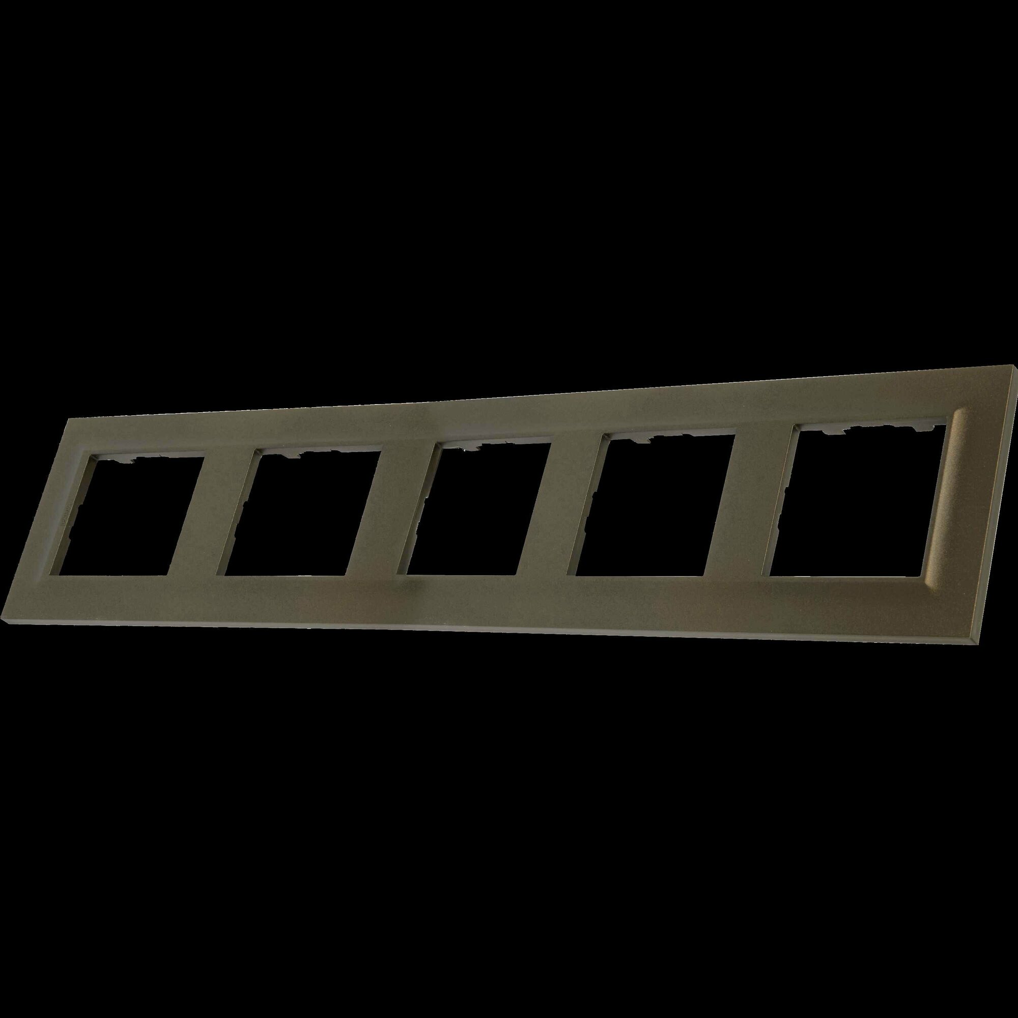 Рамка для розеток и выключателей Legrand Structura 5 постов, цвет бронзовый - фото №2