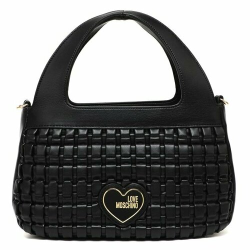 Сумка LOVE MOSCHINO, черный сумка мини с декоративными клепками и принтом love moschino