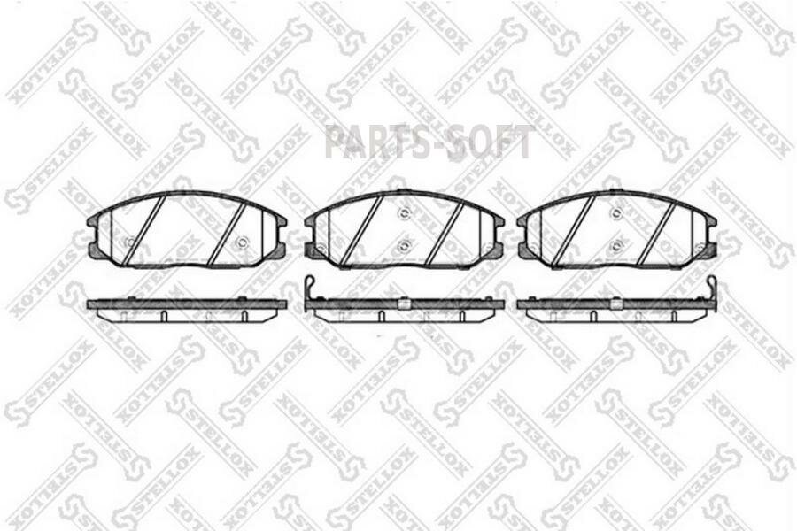 STELLOX 782 012B-SX Колодки дисковые п. колодки дисковые п.