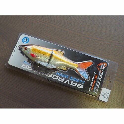 Воблер для рыбалки свимбейт Savage Gear 3D Roach Shine Glider 70g Gold Fish 50537