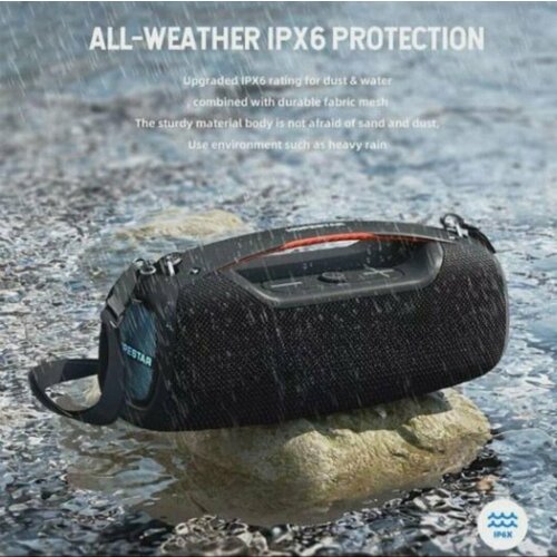 Беспроводная колонка Bluetooth Hopestar A60 с беспроводным микрофоном черная 1169900₽