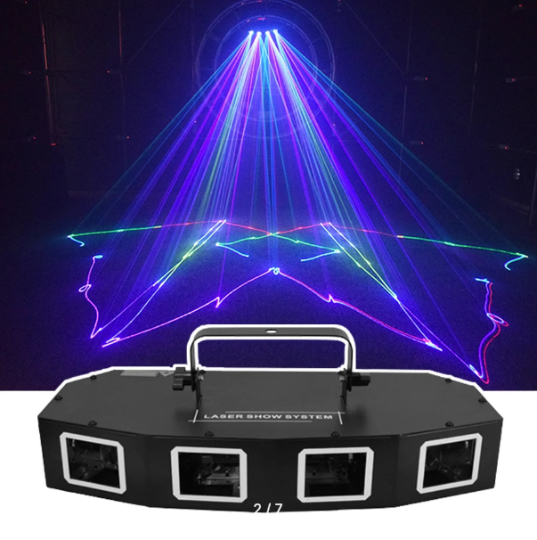 Лазерный проектор DJ AiK с четырьмя линзами