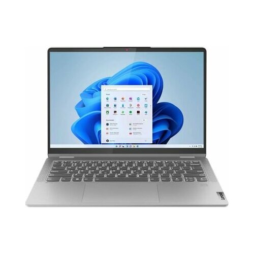 Ноутбук Lenovo IdeaPad Flex 5 14ABR8 82XX003DRK, 14, 2023, трансформер, IPS, AMD Ryzen 7 7730U 2ГГц, 8-ядерный, 16ГБ LPDDR4x, 512ГБ SSD, AMD Radeon, Windows 11 Home, серый