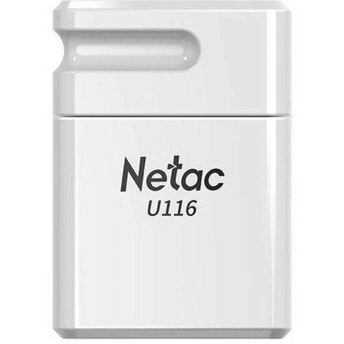 Накопитель Netac U116 64Gb , USB3.0, миниатюрная пластиковая белая