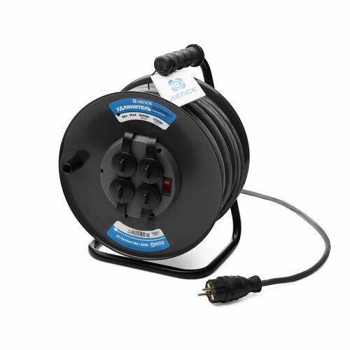 Удлинитель лепсе ГОСТ КГт 3x2,5 16А 50м IP44 на металл . катушке