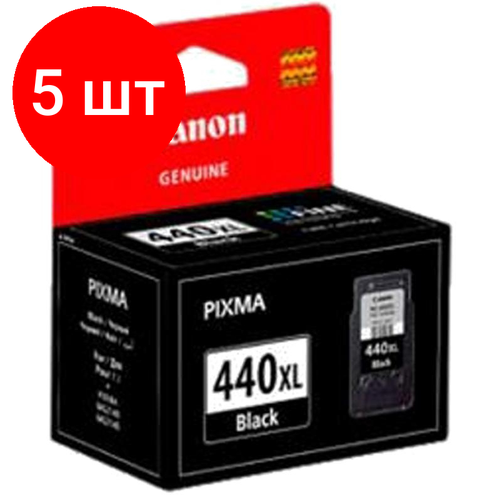 Комплект 5 штук, Картридж струйный Canon PG-440XL (5216B001) чер. для PIXMA MG2140/3140 набор картриджей ds pg 440xl cl 441xl 5216b001 5220b001