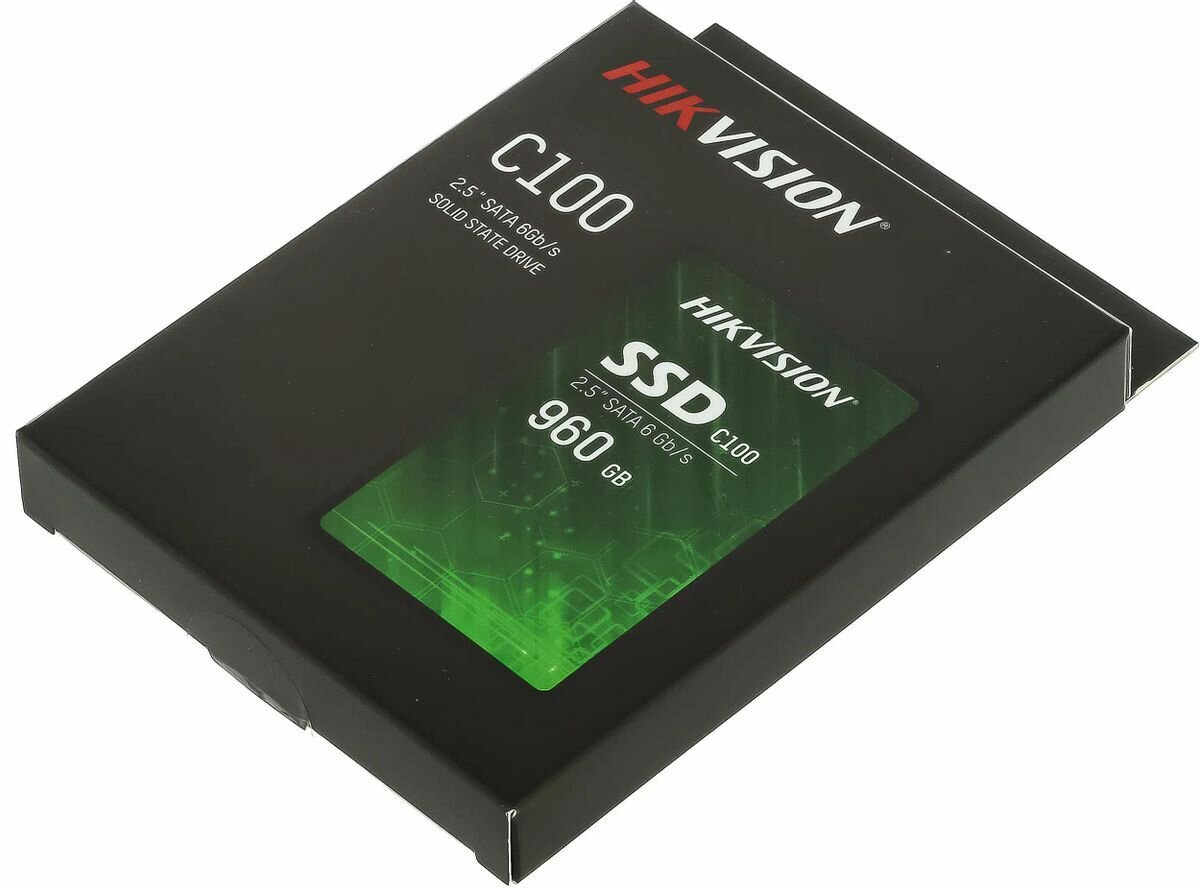 Накопитель SSD 2.5'' HIKVISION C100 960GB SATA 6Gb/s TLC 520/400MB/s IOPS 50K/30K MTBF 2M 7mm - фото №20