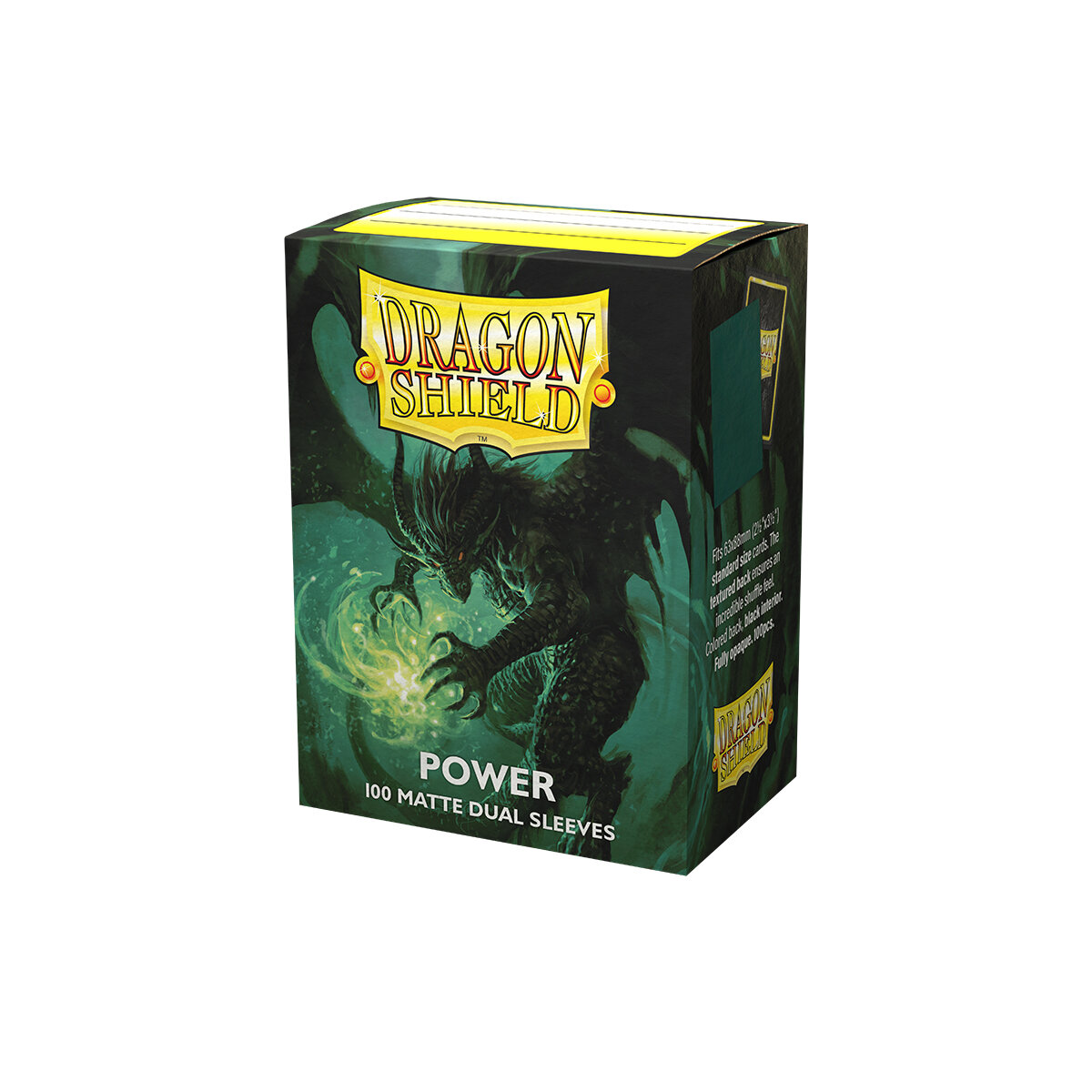 Протекторы Dragon Shield Matte Dual Standard Power 64x89 мм, 100 шт. для карт MTG, Pokemon