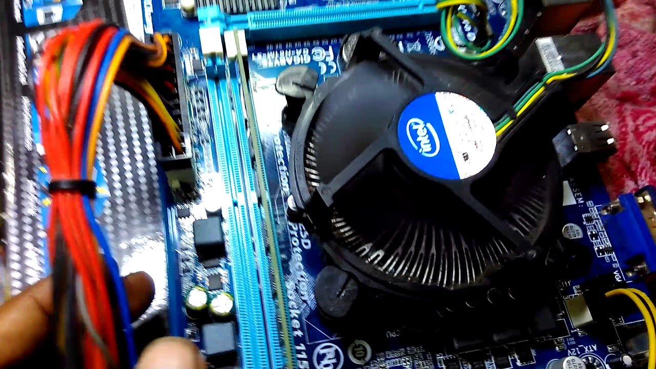 GA-H61M-S1 + процессор + вентилятор LGA1155 материнская плата Gigabyte