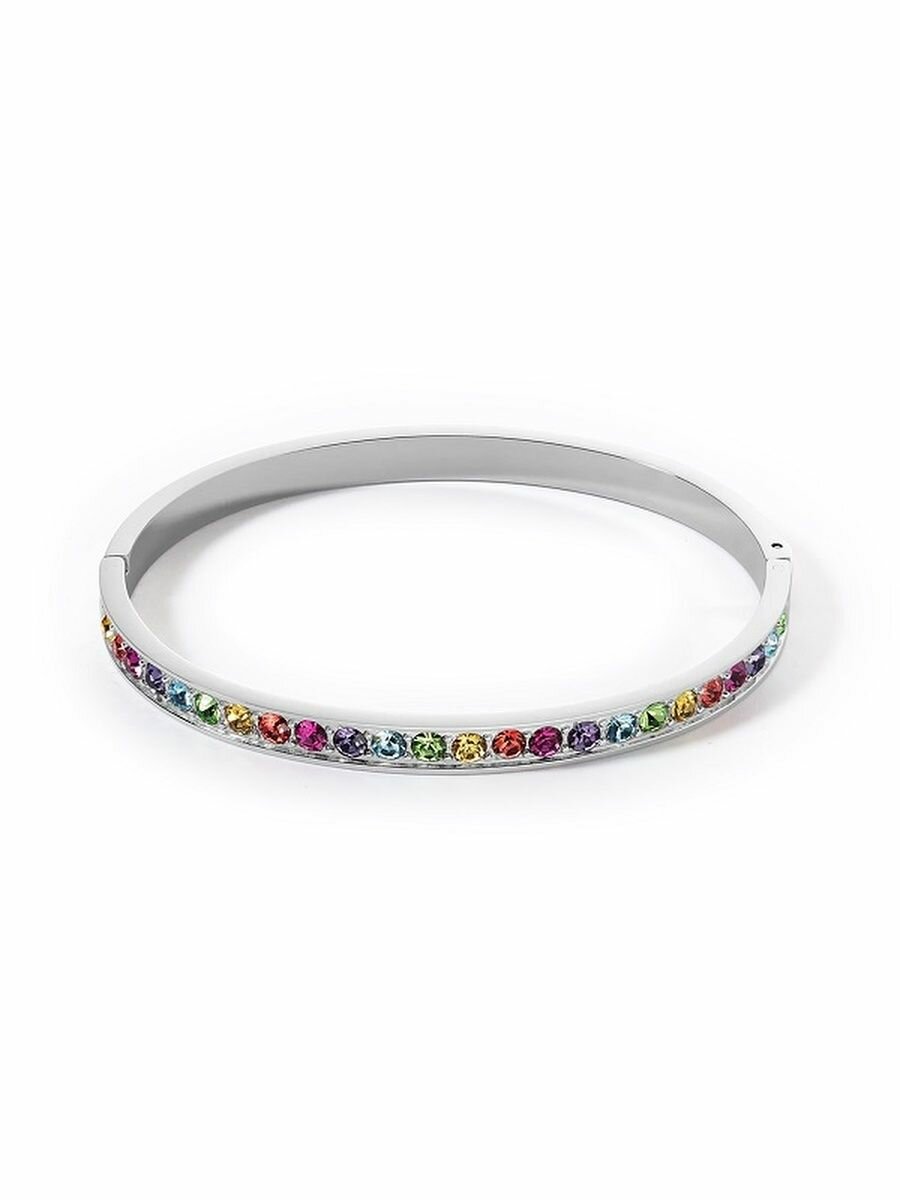 Жесткий браслет Coeur de Lion, кристаллы Swarovski, кристалл