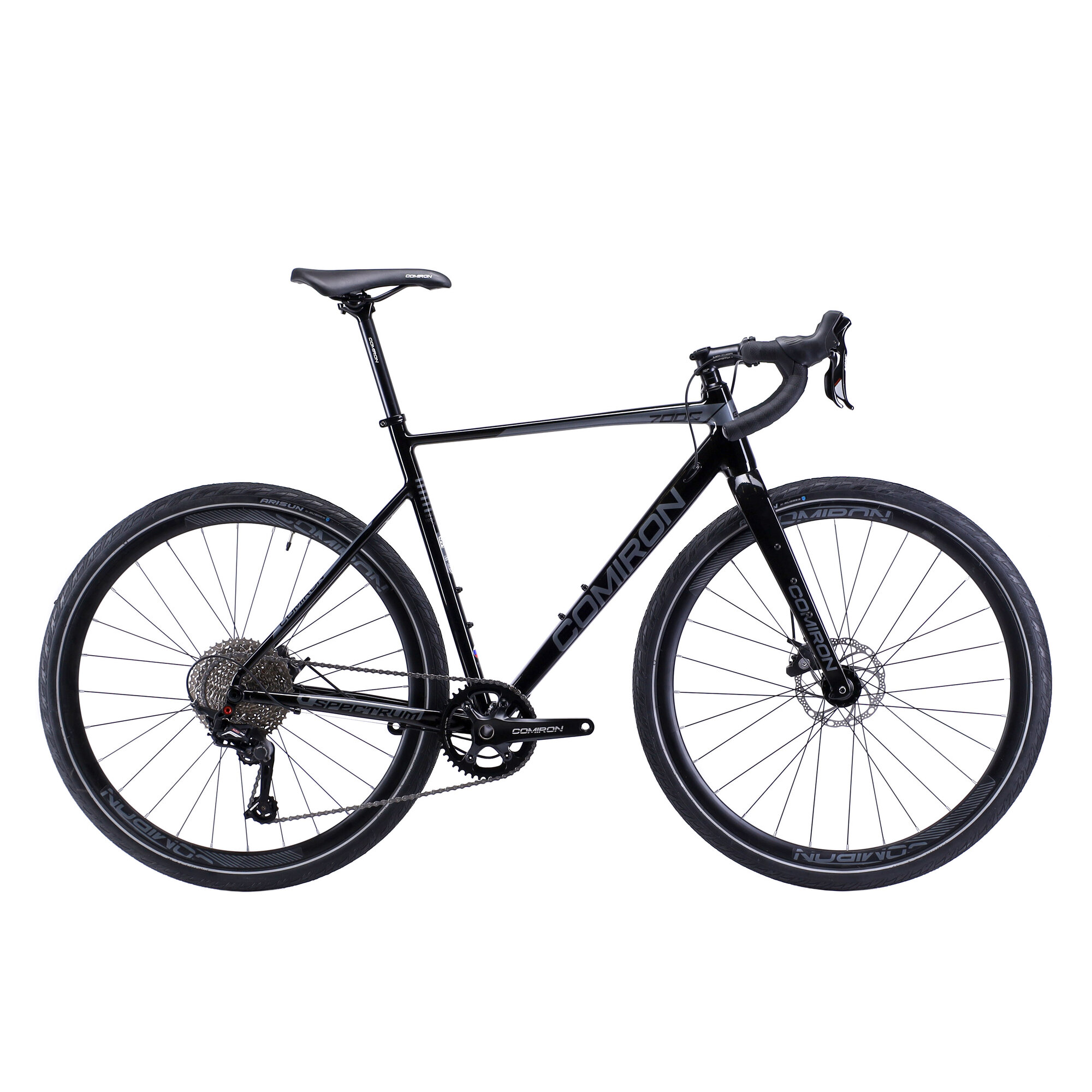 Велосипед GRAVEL COMIRON SPECTRUM I 700C-560mm, карбон. вилка, на осях, 11 скоростей. цвет: черный event horizon